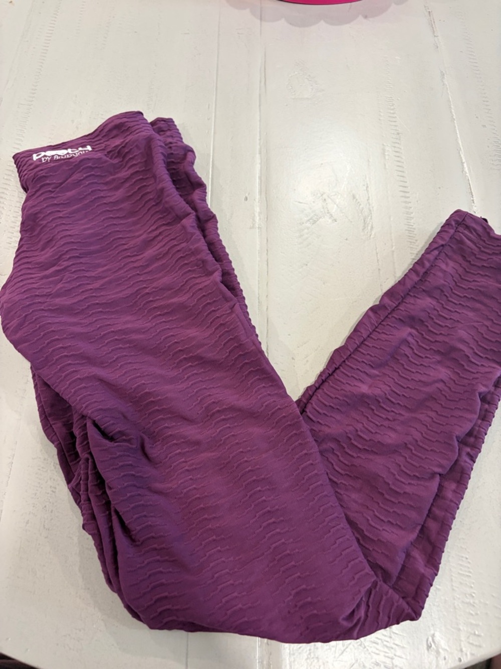 Booty by Brabants Purple Textured  Leggings